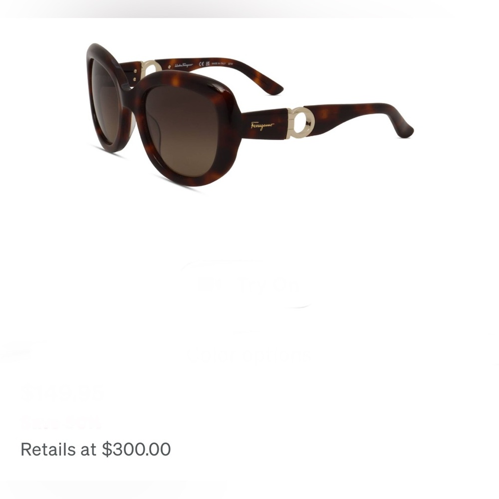 Salvatore Ferragamo Brown Sunglasses